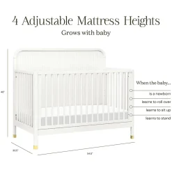 Namesake Brimsley Tambour 4-in-1 Convertible Crib - Warm White