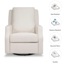Namesake Crewe Swivel Glider Recliner - Performance Cream Eco-Weave