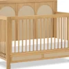 Namesake Eloise 4-in-1 Convertible Crib - Honey and Performance Sand Eco-Weave