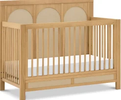 Namesake Eloise 4-in-1 Convertible Crib - Honey and Performance Sand Eco-Weave