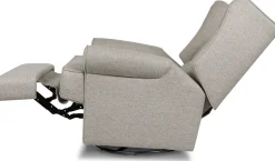 Namesake Harbour Electronic Swivel Glider Recliner w/USB - Performance Grey Eco-Weave