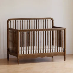Namesake Liberty 4-in-1 Convertible Spindle Crib - Natural Walnut