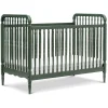 Namesake Liberty 3-in-1 Convertible Spindle Crib w/Toddler Bed Conversion Kit - Forest Green