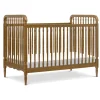 Namesake Liberty 3-in-1 Convertible Spindle Crib w/Toddler Bed Conversion Kit - Natural Walnut