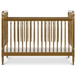 Namesake Liberty 3-in-1 Convertible Spindle Crib w/Toddler Bed Conversion Kit - Natural Walnut
