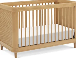 Namesake Marin w/ Cane 3-in-1 Convertible Crib - Honey / Honey Cane