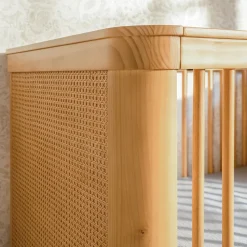 Namesake Marin w/ Cane 3-in-1 Convertible Crib - Honey / Honey Cane