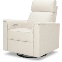 Namesake Willa Plus Electric Glider Recliner w/ Electric Headrest - Performance Ivory Boucle