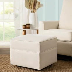 Namesake Willa/Alden Gliding Ottoman - Performance Cream Eco-Weave