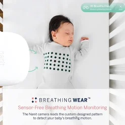 Nanit Breathing Wear Pajamas - 6-9 Months, Pebble Grey