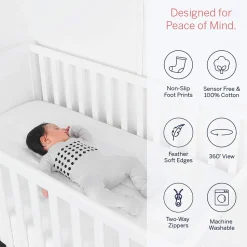 Nanit Breathing Wear Pajamas - 6-9 Months, Pebble Grey