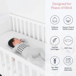 Nanit Breathing Wear Pajamas - 0-3 Months, Pebble Grey