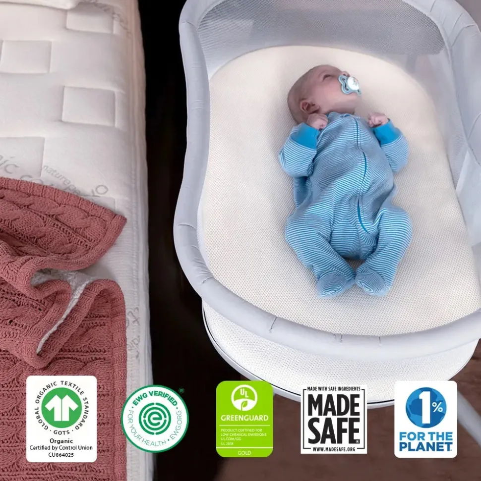 Naturepedic Breathable Bassinet Mattress for Halo
