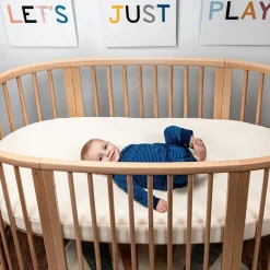 Naturepedic Oval Breathable Cover for Stokke Sleepi Crib V2