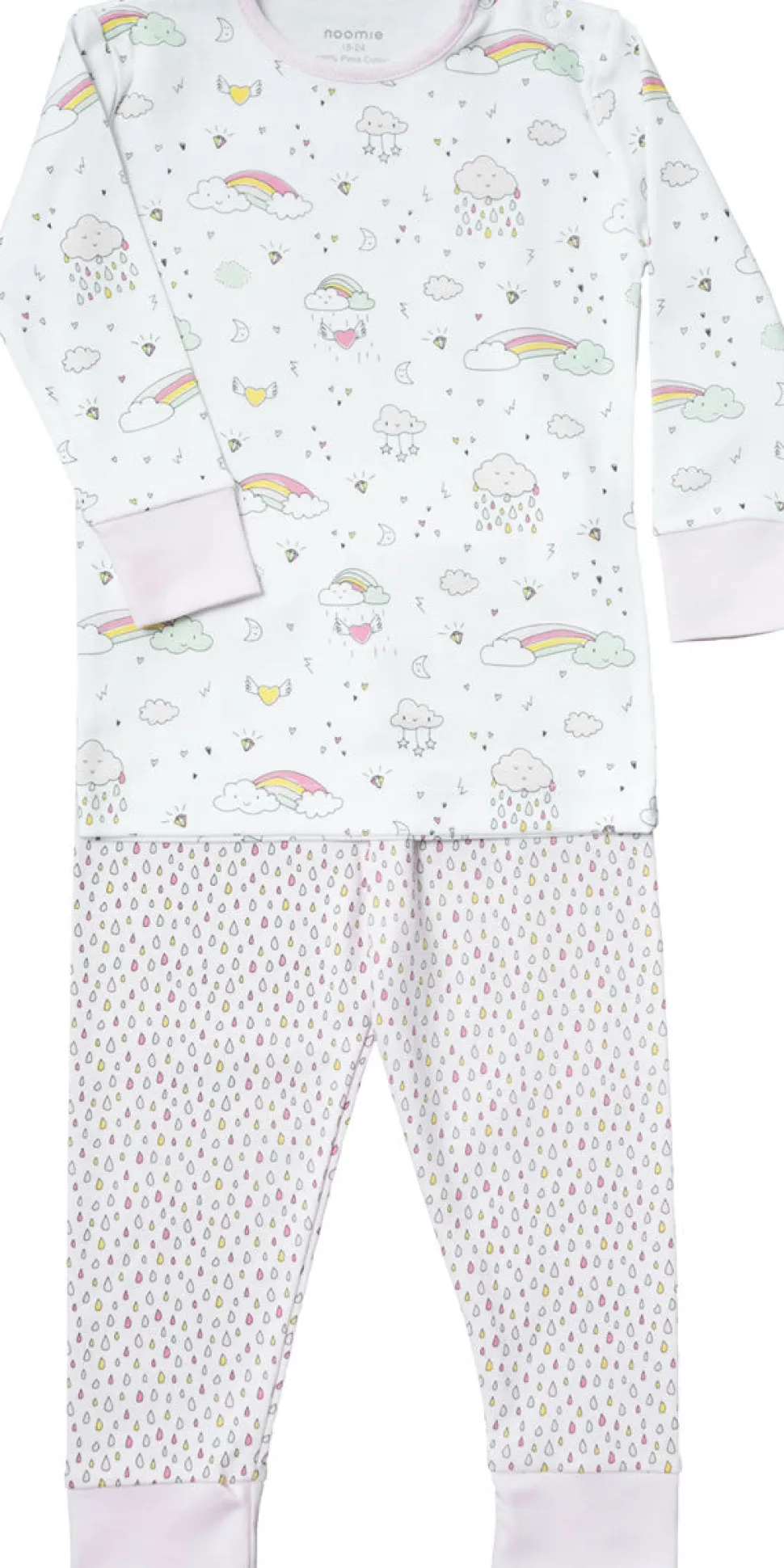 Noomie 2 Piece Pajamas - Rainbows (6Y)