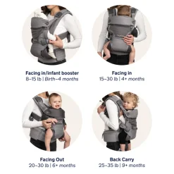 Nuna CUDL 4 in 1 Baby Carrier - Softened Shadow