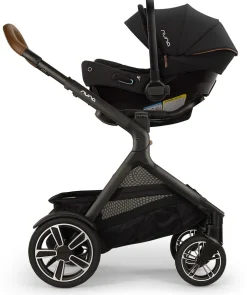 Nuna DEMI Next Double Stroller with Rider Board + PIPA urbn Travel System Bundle - Caviar