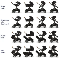 Nuna DEMI Next Sibling Seat - Caviar