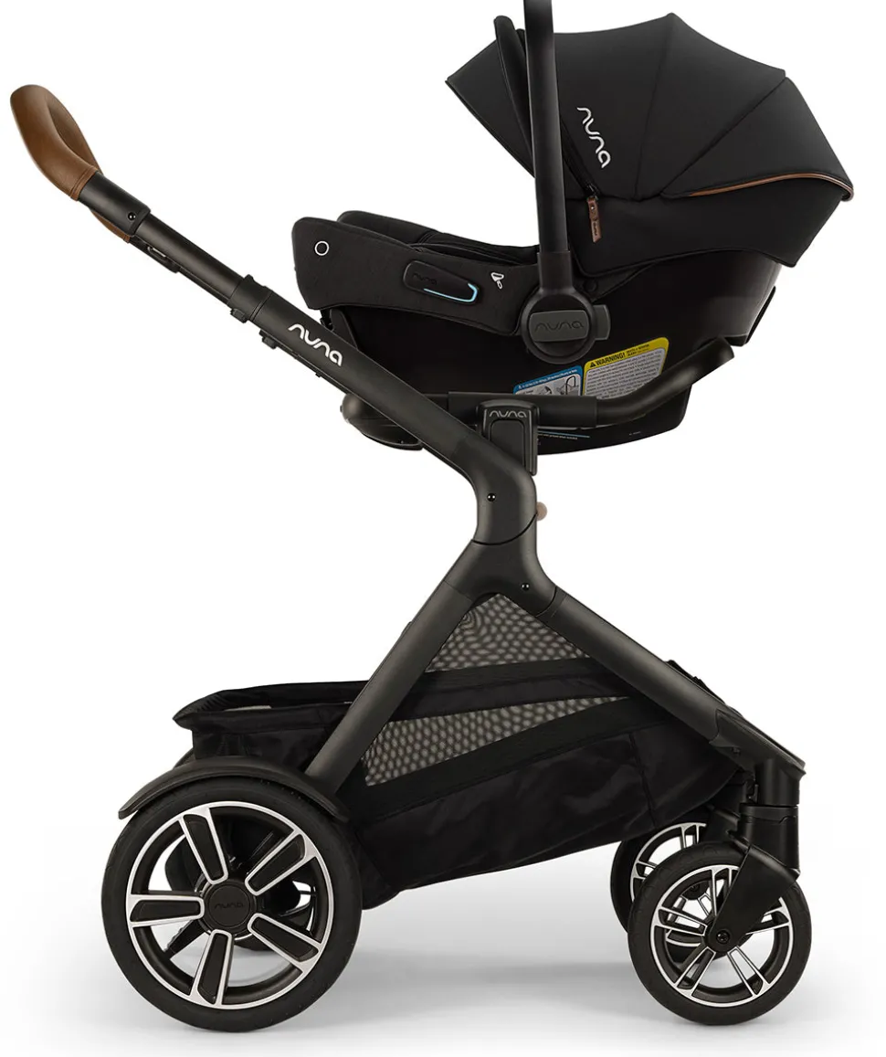 Nuna DEMI Next Stroller with Rider Board + PIPA urbn Travel System - Caviar