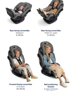 Nuna EXEC All-In-One Convertible Car Seat - Caviar
