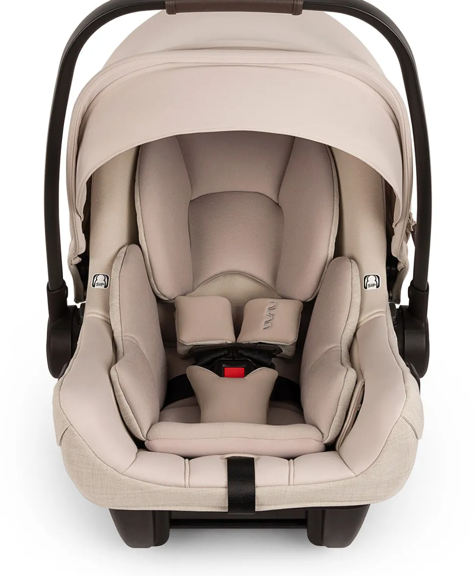 Nuna MIXX Next with Magnetic Buckle + PIPA Aire RX Travel System Bundle - Biscotti / Biscotti