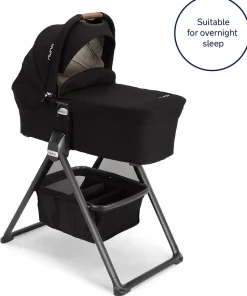 Nuna MIXX Series Bassinet + Stand - Caviar