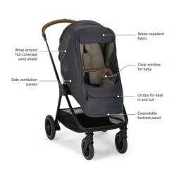 Nuna Stroller Wind Cover - Indigo