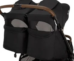 Nuna TRVL dubl Lightweight Side by Side Double Stroller - Caviar