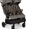 Nuna TRVL dubl Lightweight Side by Side Double Stroller - Granite