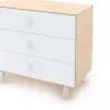 Oeuf 3 Drawer Dresser - Fawn - White/Birch