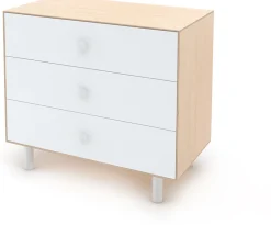 Oeuf 3 Drawer Dresser - Fawn - White/Birch