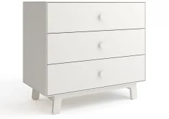 Oeuf 3 Drawer Dresser - Sparrow - White