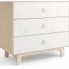 Oeuf 3 Drawer Dresser - Sparrow - White/Birch
