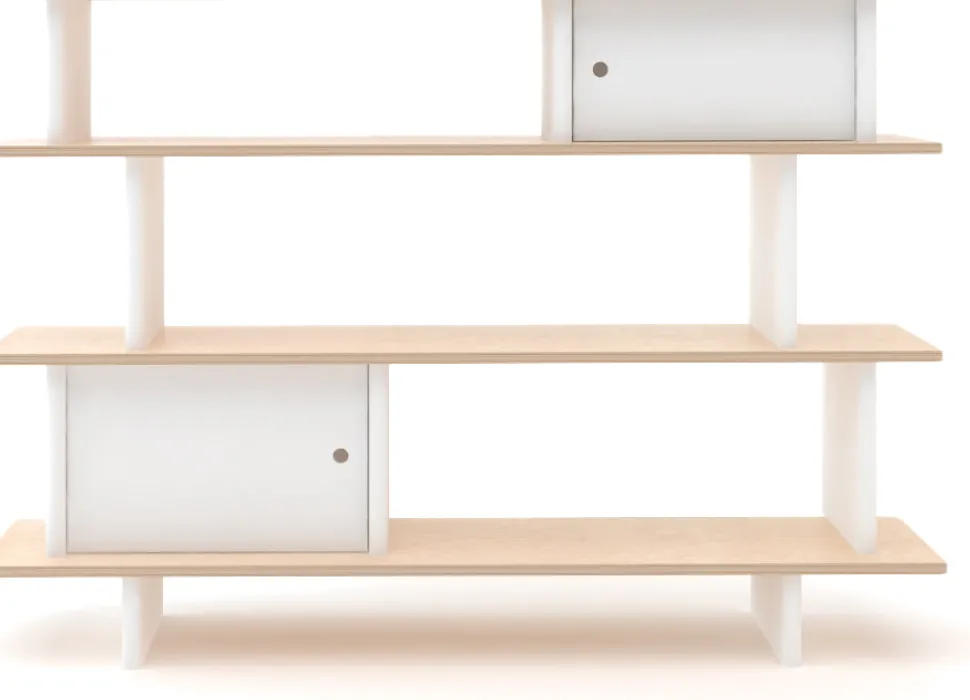Oeuf Mini Library - White/Birch