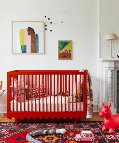 Oeuf Moss Crib - Red - Tomato