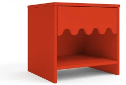 Oeuf Moss Night Stand - Red - Tomato