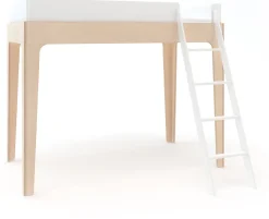 Oeuf Perch Loft Bed - Twin Size - White/Birch