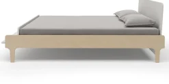 Oeuf River Full Bed - White/Birch