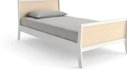 Oeuf Sparrow Twin Bed - White/Birch