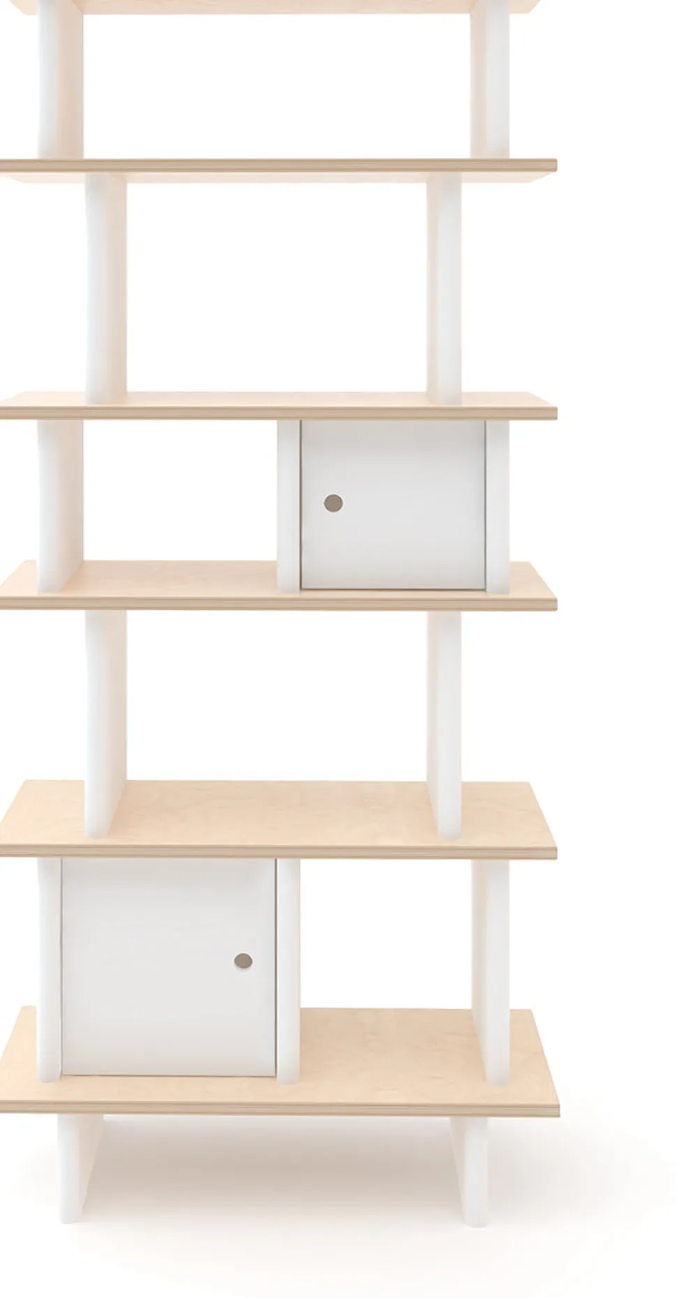 Oeuf Vertical Mini Library - White/Birch
