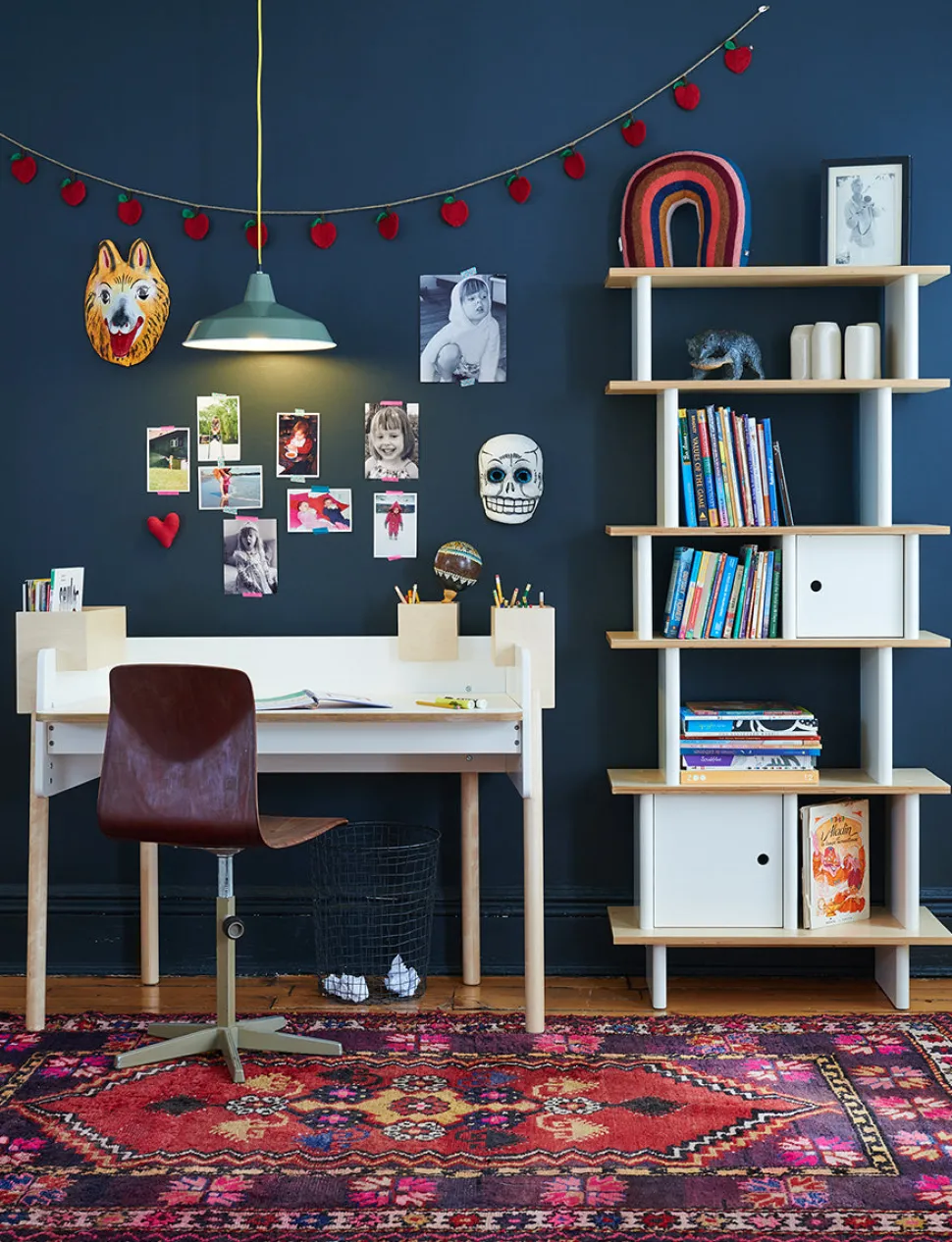 Oeuf Vertical Mini Library - White/Birch