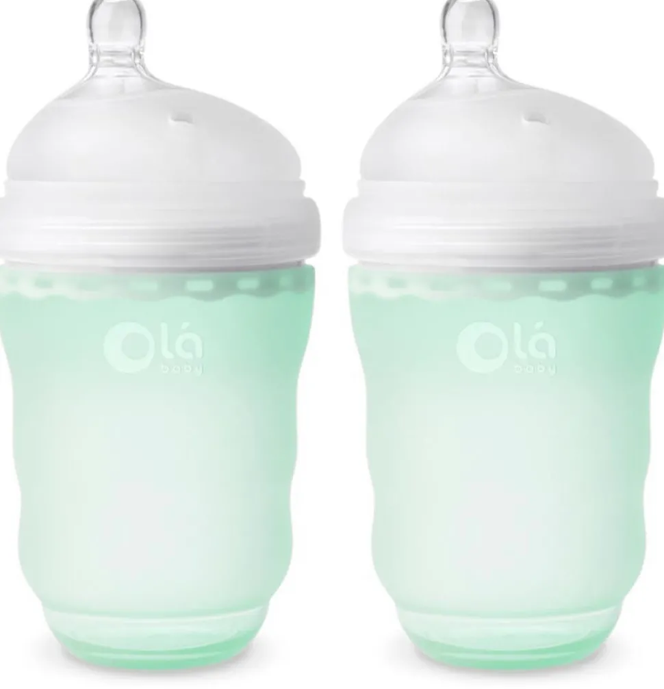 Olababy Gentle Bottle 8oz, 2 Pack - Mint