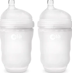 Olababy Gentle Bottle 8oz, 2 Pack - Frost