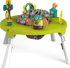 Oribel PortaPlay 4-in-1 Foldable Activity Center - Turn, Bounce, Play, Transform - Forest Friends
