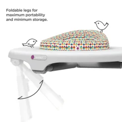 Oribel PortaPlay 4-in-1 Foldable Activity Center - Turn, Bounce, Play, Transform - Wonderland Adventures