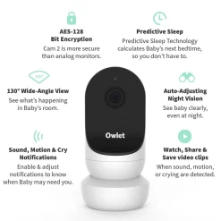 Owlet Cam 2 Smart HD Video Baby Monitor - White