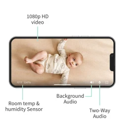 Owlet Cam 2 Smart HD Video Baby Monitor - Bedtime Blue