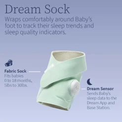 Owlet Dream Sock Smart Baby Monitor - Dusty Rose