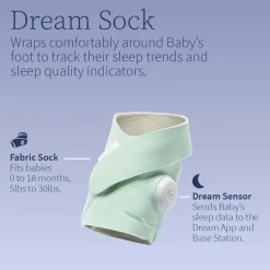 Owlet Dream Sock Smart Baby Monitor - Bedtime Blue