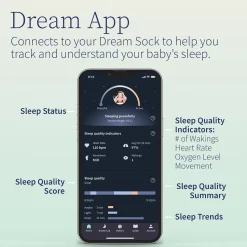 Owlet Dream Sock Smart Baby Monitor - Bedtime Blue